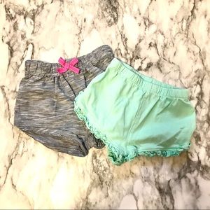 NWOT Girls Shorts. Size 3-6M